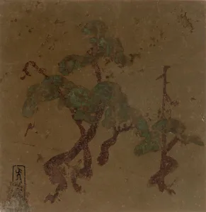 Pine trees, Edo period, late 16th-early 17th century. Creator: Hon'ami Koetsu