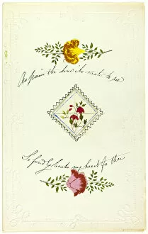 Valentines Day Gallery: As Pines the Dove Its Mate to See (valentine), c. 1850. Creator: George Kershaw