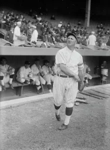 Sportswear Prints: Ping Bodie, New York AL (baseball), 1919. Creator: Bain News Service