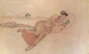 Pink and Rose, The Mothers Sleep, c1895, (1904). Artist: James Abbott McNeill Whistler