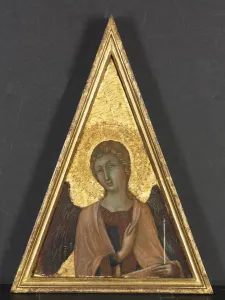 Circle Of Prints: Pinnacle with Angel, c. 1340. Creator: Niccolo di Segna (Italian), circle of