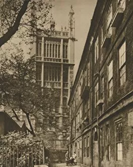Chancery Lane Gallery: Pinnacled Tower of the Records Office from Cliffords Inn, c1935. Creator: Donald McLeish