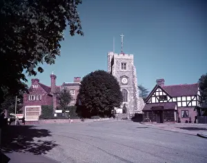 Restaurant Prints: Pinner Parish Church, Middlesex, c1955. Creator: Arthur Charles Kirby Ware