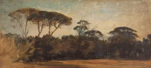 Ziem Felix Prints: Pins parasols aux environs de Naples, c