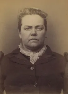 Identification Prints: Pioger. Louise (veuve Lefevre). 45 ans, ne a Mezieres (Sarthe)