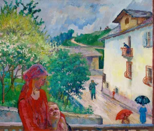 Pioggia primaverile (Spring Rain), 1926. Creator: Giacometti, Giovanni (1868-1933)