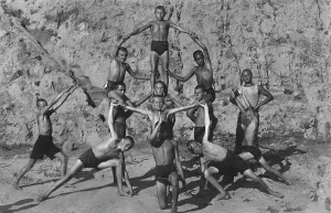 On Top Of Prints: Pioneer camp, 1929. Creator: GP Putintsev