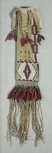 Plains Collection: Pipe Bag, c. 1870. Creator: Unknown