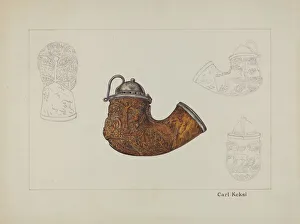 Pipe Bowl, c. 1937. Creator: Carl Keksi