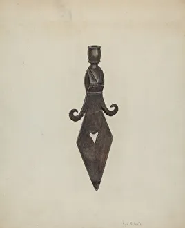 Roberts Sydney Prints: Pipe, c. 1938. Creator: Sydney Roberts