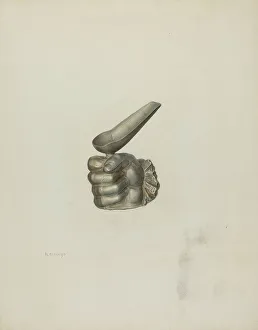 Stand Prints: Pipe Stand, c. 1941. Creator: Maud Schmid