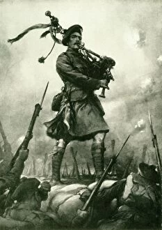 Battlefield Collection: How Piper Laidlaw won the Victoria Cross on September 25, 1915, (c1920). Creator