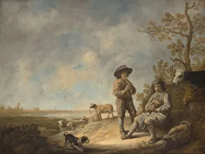 Albert Prints: Piping Shepherds, ca. 1643-44. Creator: Aelbert Cuyp