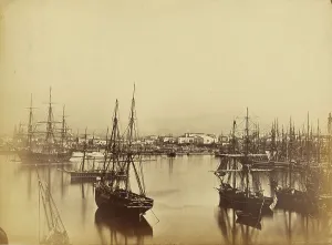 Attica Prints: Piraeus, Greece, about 1865-1875. Creator: Unknown