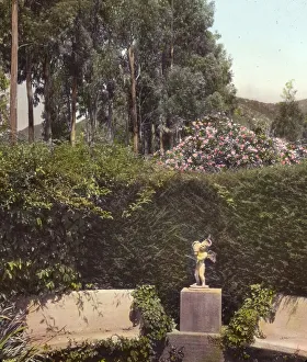 Piranhurst, Henry Ernest Bothin house, 371 Cold Spring Road, Montecito, California, 1917. Creator: Frances Benjamin Johnston. Piranhurst, Henry Ernest Bothin house, 371 Cold Spring Road, Montecito, California, 1917