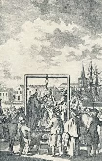 Basil Lubbock Gallery: A Pirate hanged at Execution Dock, c1795. Artist: Robert Dodd