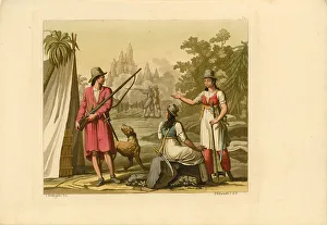 Galleon Prints: Pirates of the Caribbean, 1800s. Creator: Bonatti, D.K. (active 1720-1780)
