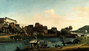 Pirna Seen from the Harbour Town, 1753-1754