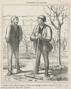 Rake Prints: Pisque ca vous amuse... 19th century. Creator: Honore Daumier