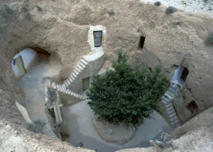 Pit dwelling in Tunisia