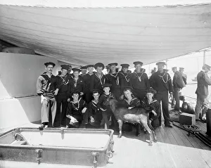 Hart Edward H Prints: Pitch, the ship's mascot, between 1893 and 1901. Creator: Edward H Hart