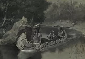 Paddling Gallery: Pitched It Sheer into the River... Where It Still Is Seen in the Summer, 1889. Creator