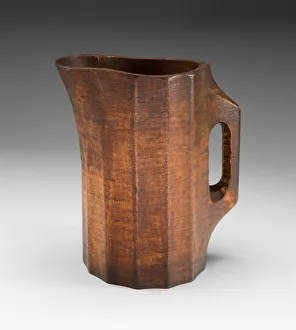 Maple Wood Prints: Pitcher, 1820 / 60. Creator: Unknown
