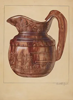 Viticulture Prints: Pitcher, 1935 / 1939. Creator: Charlotte Sperber