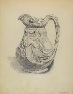 Corn Prints: Pitcher, 1935/1942. Creator: Louis Annino