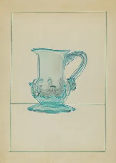 Glasswork Prints: Pitcher, 1935/1942. Creator: S. Brodsky