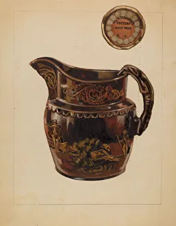 Fisk John Prints: Pitcher, 1937. Creator: John Fisk