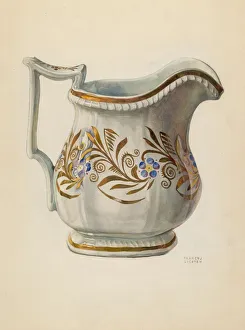 Frances Lichten Prints: Pitcher, c. 1936. Creator: Frances Lichten