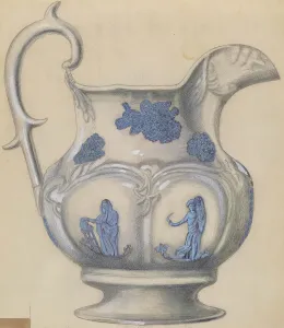 Cutting John Prints: Pitcher, c. 1936. Creator: John Cutting