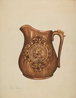 Samuel O Prints: Pitcher, c. 1936. Creator: Samuel O. Klein