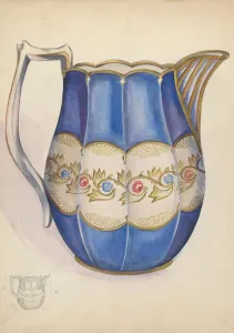 Sterling Ella Josephine Prints: Pitcher, c. 1937. Creator: Ella Josephine Sterling
