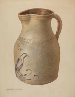 Pitcher, c. 1937. Creator: George Loughridge