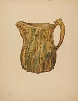 Hunting Dog Collection: Pitcher, c. 1938. Creator: Giacinto Capelli