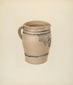 Goldberg Isadore Prints: Pitcher, c. 1939. Creator: Isadore Goldberg