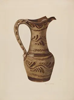 Pitcher, c. 1940. Creator: Betty Jacob