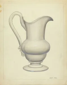 Riza Janet Prints: Pitcher, c. 1940. Creator: Janet Riza