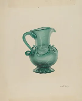 Silvay Van Prints: Pitcher, c. 1940. Creator: Van Silvay