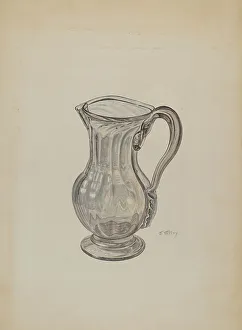 Glasswork Prints: Pitcher, c. 1941. Creator: Joseph Mitry