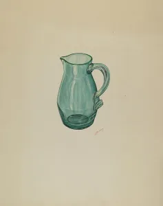 Glasswork Prints: Pitcher, c. 1941. Creator: Joseph Mitry