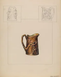 Creamer Gallery: Pitcher (Individual Creamer), 1935 / 1942. Creator: Francis Law Durand