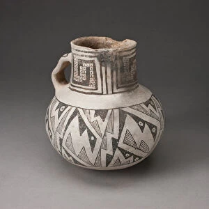 Arizona Collection: Pitcher with Interlocking Zigzag Motifs and Checkerboard Pattern, A.D. 950 / 1400