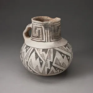 Ancestral Prints: Pitcher with Interlocking Zigzag Motifs and Checkerboard Pattern, A. D. 950 / 1400