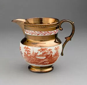 Pitcher, Staffordshire, 1810 / 20. Creator: Staffordshire Potteries