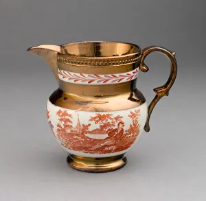 Pitcher, Staffordshire, 1810/20. Creator: Staffordshire Potteries Pitcher, Staffordshire, 1810/20. Creator: Staffordshire Potteries
