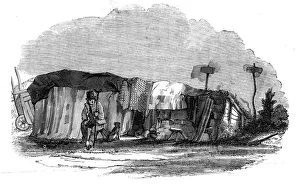 Striking Collection: Pitmen encamped, (in Northumberland and Durham), 1844. Creator: Unknown