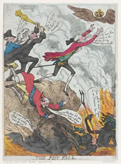 Flame Prints: The Pitt Fall, January 1789. Creator: Frederick George Byron